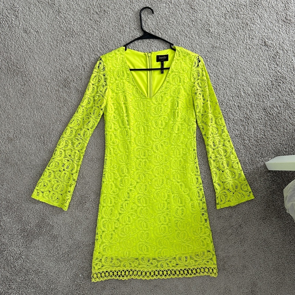 Lime Green Mini Dress — Macy’s / Nordstrom — Laundry by Shelli Segal
